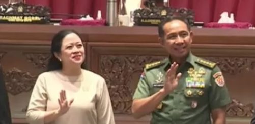 Calon Panglima TNI Jenderal Agus Subiyanto bersama Ketua DPR RI Puan Maharani