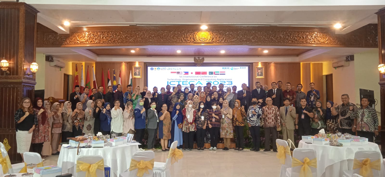 Para peserta International Conference on Technology, Engineering, and Computing Applications (ICTECA) 2023 yang digelar Universitas Semarang (USM) dan berlangsung sukses pada 20 Desember 2023