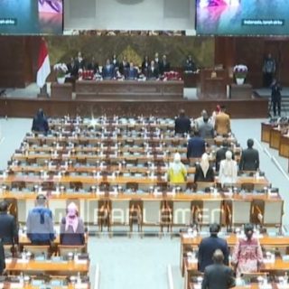 DPR menggelar Rapat Paripurna Ke-13 Masa Persidangan IV Tahun Sidang 2023-2024 di Gedung Nusantara II, Kompleks Parlemen, Senayan, Selasa (5/3/2024)
