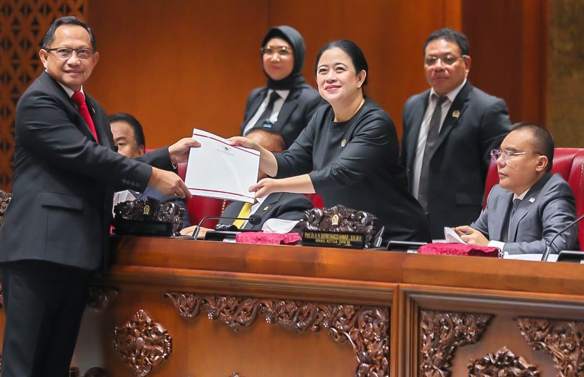 Dewan Perwakilan Rakyat (DPR) menyelenggarakan Rapat Paripurta. Kamis (28/3/2024). Rapat itu mengesahkan Rancangan Undang-Undang tentang Perubahan Kedua atas Undang-Undang Nomor 6 Tahun 2014 tentang Desa