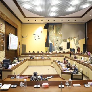 Rapat Dengar Pendapat (RDP) KPU RI bersama Komisi II DPR RI di Kompleks Parlemen Senayan, Jakarta, Rabu