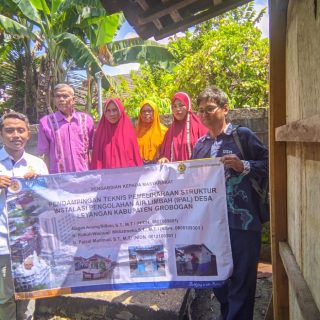 Tim Pengabdian kepada Masyarakat (PkM) dosen Teknik Sipil Universitas Semarang memberikan pendampingan teknis pemeliharaan struktur IPAL Desa Leyangan, Kabupaten Grobogan di Gedung Pertemuan Desa Leyangan dan beberapa rumah warga