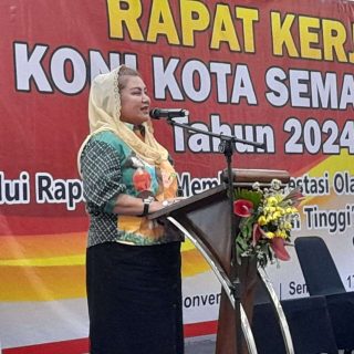 Wali Kota Semarang, Hevearita Gunaryanti Rahayu hadiri Rapat Kerja KONI Kota Semarang, Jumat (17/5/2024)