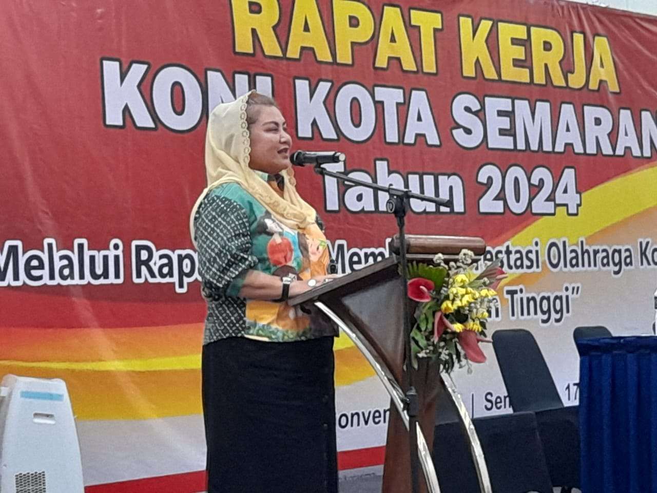 Wali Kota Semarang, Hevearita Gunaryanti Rahayu hadiri Rapat Kerja KONI Kota Semarang, Jumat (17/5/2024)
