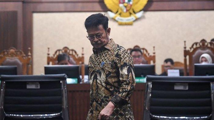 Sidang kasus korupsi Menteri Pertanian (Mentan) periode 2019—2023, Syahrul Yasin Limpo, di Pengadilan Tipikor, Jakarta