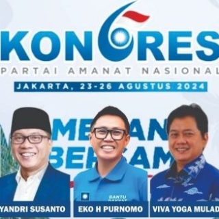 Salah satu poster jelang Kongres PAN dengan foto para kader yang disebut berpeluang menjadi Sekjen
