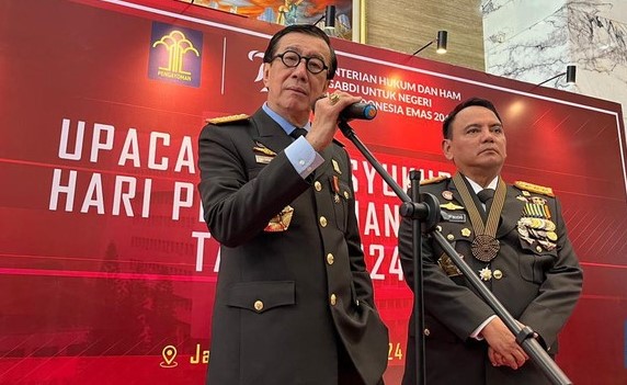 Yasonna H Laoly, jabatannya sebagai Menkumham digantikan Supratman Andi Agtas, anggota DPR RI dari Fraksi Partai Gerindra.