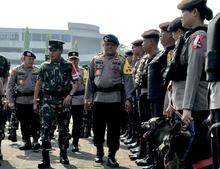 Pasukan pengamanan gabungan TNI-Polri disiapkan untuk menyambut kedatangan Paus Fransiskus ke Indonesia