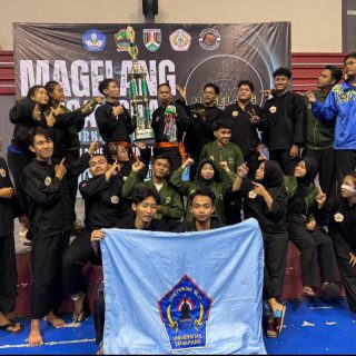 Tim Pencak Silat Universitas Semarang (USM), yang tampil pada Magelang Pencak Silat Tournament 2024 di di GOR Samapta, Kota Magelang, pada 23-24 November 2024