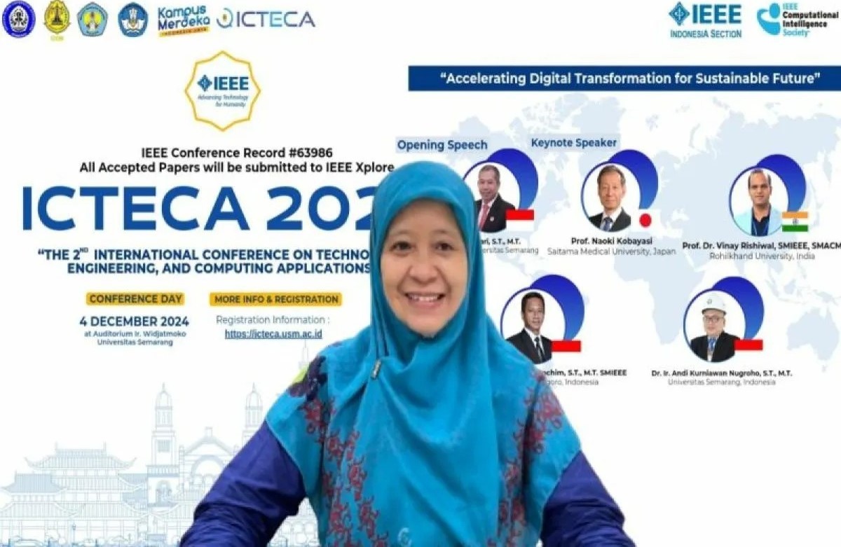 Ketua Panitia ICTECA 2024, Dr Ari Endang Jayati ST MT