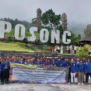 Suasana kegiatan studi banding yang dilaksanakan mahasiswa Universitas Semarang (USM) di Desa Mandiri Energi Tlahab, Wisata Alam Posong, pada 17 November 2024