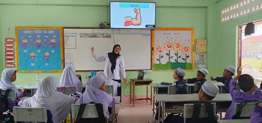 Dosen Universitas Semarang (USM), Dini Anggraheni MHum di Sangkhom Islam Wittaya School, Sadao, Songkhla, Thailand, dalam kegiatan pengabdian internasional, pada 13 Desember 2024