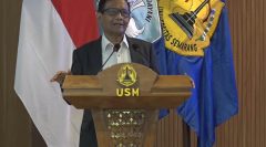 Dies Natalis Ke-39 USM, Prof Mahfud MD: USM Harus Mencerdaskan Otak dan Kekuatan