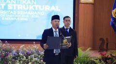 Pejabat Struktural USM Dilantik, Inilah Pesan Rektor
